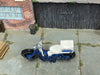 Loose Hot Wheels - Honda Super Cub Custom Motorcycle - White and Blue