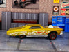 Loose Hot Wheels - Layin' Low Lowrider - Gold with Flames