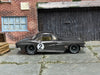 Custom Hot Wheels - 1962 Chevy Corvette - Gray and Silver - Gray and Chrome Mag Wheels - Rubber Tires