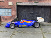 Custom Hot Wheels - Hot Wheels Indy Car (1992) - Hot Wheels Blue - Gray Mag Wheels - Rubber Tires