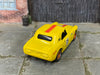 Custom Hot Wheels - Honda S800 Racing - Yellow and Red - Red and Chrome Mag Wheels - Rubber Tires