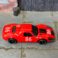 Loose Hot Wheels - Porsche 904 Carrera GTS - Red and Black 86