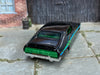 Custom Hot Wheels - 1973 Ford Falcon XB - Black, Blue and Green - Black and Green Mag Wheels - Rubber Tires