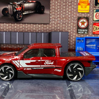 Loose Hot Wheels - Ford F-150 Lightning - Red and White Ford Livery