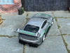 Custom Hot Wheels - 2014 Bentely Continental GT3 - Gray and Green - Silver Mag Wheels - Rubber Tires