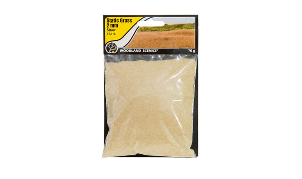 Woodland Scenics FS616 Straw Static Grass – 2mm, 70g