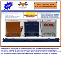 Flatrack containers Assortment Set #1 - JTC 402551  6-container set SOLD OUT (402551) exact product view 1