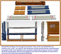 Flatrack containers Assortment Set #1 - JTC 402551  6-container set SOLD OUT (402551) exact product view 2