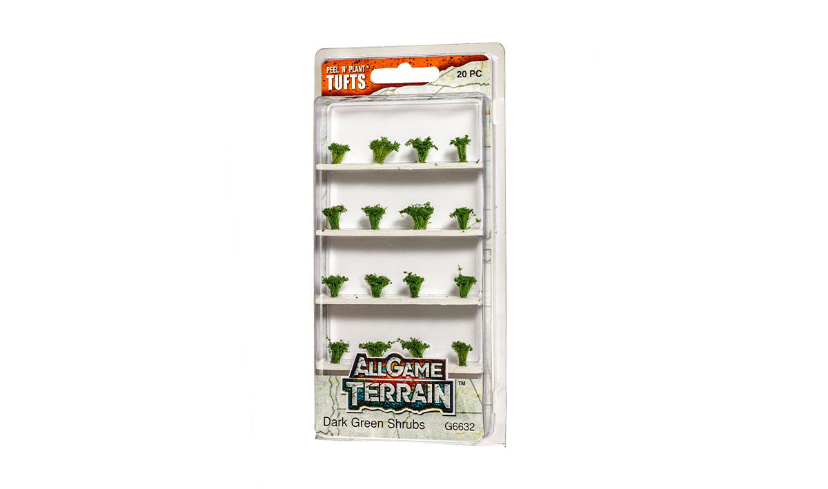 Woodland Scenics G6632 All Game Terrain Dark Green Shrubs, retail package