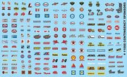 Gofer Racing 11088 contingency sponsors decal sheet for 1/24 and 1/25 model cars