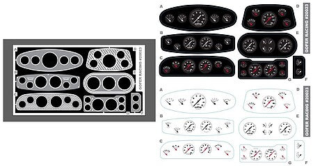 1/25 METALCUSTOMCARGAUGES (GOF20023)