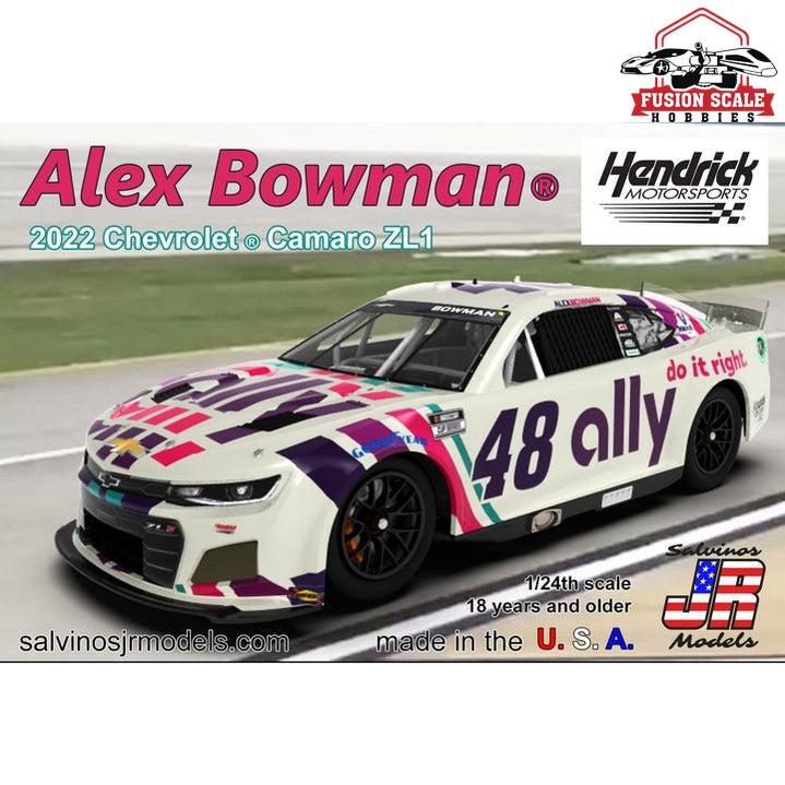 Salvinos JR Models Hendrick Motorsports 2022 Chevrolet ® Camaro Alex Bowman primary — exact product reference