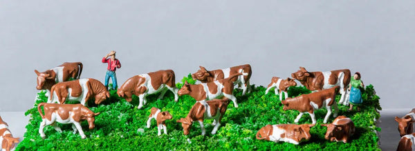 Rock Island Hobby HO 062300 Cows and Dairy Farmers (18-Pack) — exact product view