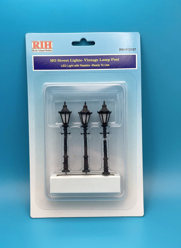 Rock Island Hobby HO 012107 Vintage Lamp Post (3-Pack) — exact product view
