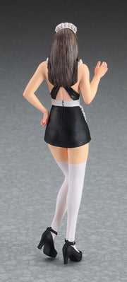 Hasegawa SP525 Real Figure Collection No.18 Maid, rear view of the assembled and painted figure
