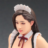 Hasegawa SP525 Real Figure Collection No.18 Maid, angled close-up of the painted sample