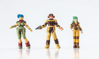 Hasegawa CW26 / 64526, three included character figures shown painted