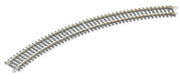 Peco ST-226 HO/OO Code100 curved track overhead view