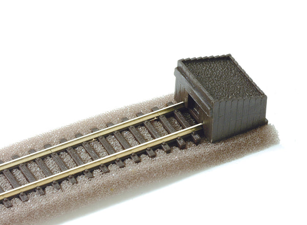 Peco ST-8 N Gauge Sleeper-Built Buffer Stops, 2 Pack