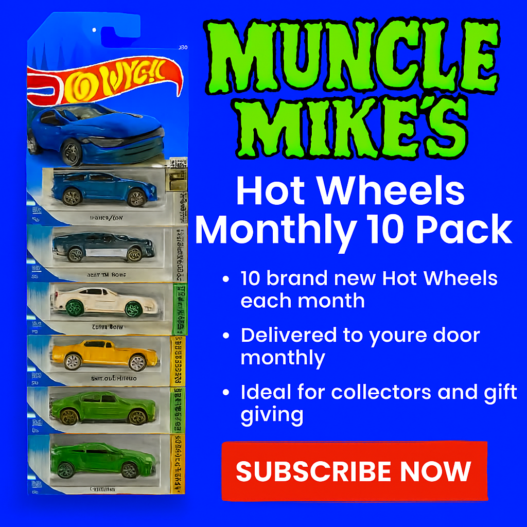 Hot Wheels 10 Pack Club Monthly Box: 10 Brand New Hot Wheels In The Package Each Month!