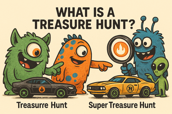 Cover of the Hot Wheels Treasure Hunt identification guide and value checklist