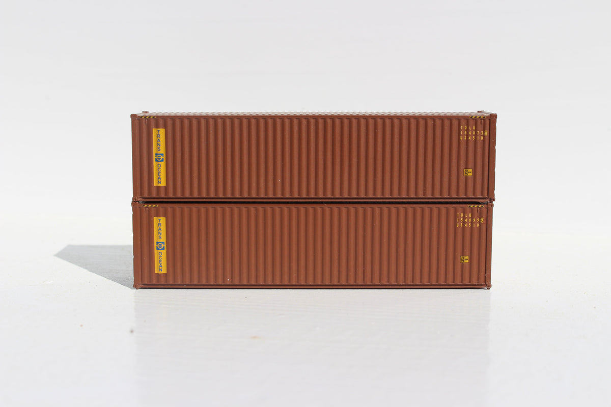 TRANS OCEAN 40' HIGH CUBE containers with Magnetic system, Corrugated-side. JTC # (405027) exact product view 1