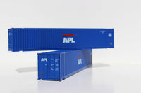 APL 48' HC 3-42-3 corrugated containers with Magnetic system, FIRST TIME IN N SCALE. JTC # (485001) exact product view 3