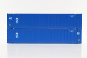 APL 48' HC (vertical logo) 3-42-3 corrugated containers with Magnetic system, FIRST TIME IN N SCALE. JTC # (485008) exact product view 1