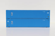 APL 48' HC (vertical logo, faded paint) 3-42-3 corrugated containers with Magnetic system, FIRST TIME IN N SCALE. JTC # (485015) exact product view 1