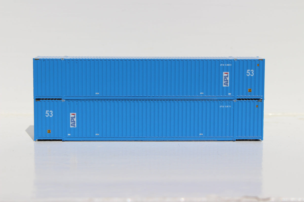 APL 53' HIGH CUBE 6-42-6 corrugated containers with Magnetic system, Corrugated-side. JTC # (535005) exact product view 1