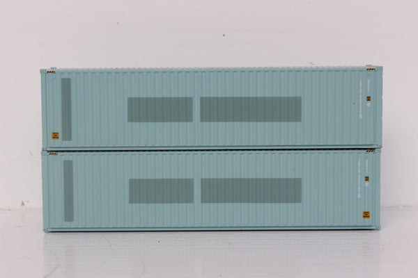 TRANSAMERICA Patch 40' HIGH CUBE containers with Magnetic system, Corrugated-side. JTC # (405118) exact product view 1