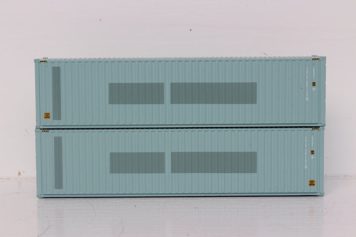 TRANSAMERICA Patch 40' HIGH CUBE containers with Magnetic system, Corrugated-side. JTC # (405118) exact product view 1