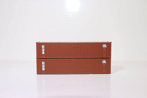 TFL 40' Standard height (8'6")  3-P-42-P-3 Panel side square corrugations containers. JTC # (405601) exact product view 1
