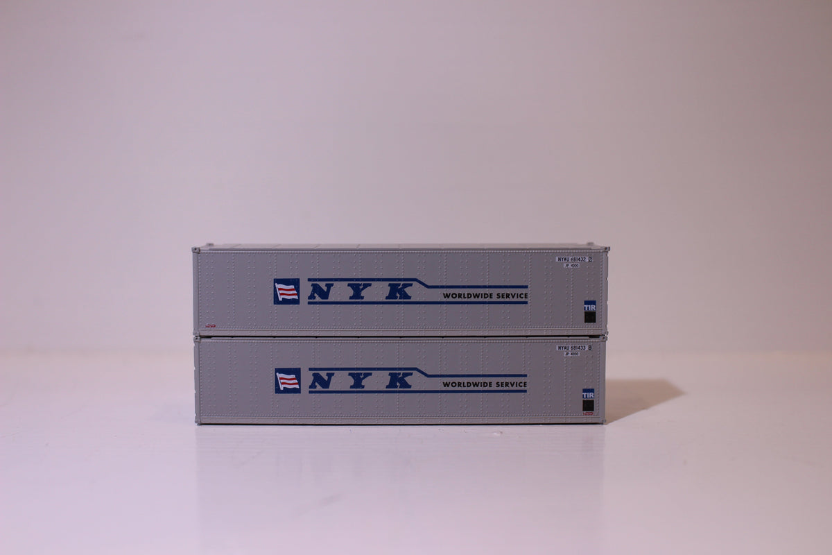 NYK LINE 40' Standard height (8'6") Smooth-side containers . JTC # (405670) exact product view 1