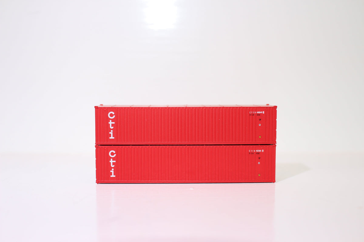 CTI 40' Standard height (8'6")  3-P-42-P-3 Panel side square corrugations containers. JTC # (405602) exact product view 1