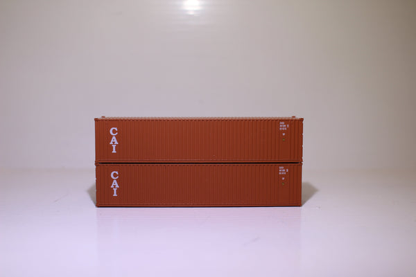 CAI 40' Standard height (8'6")  3-P-42-P-3 Panel side square corrugations containers. JTC # (405605) exact product view 1