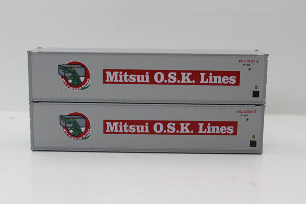 MITSUI OSK 40' Standard height (8'6") Smooth-side containers . JTC # (405657) exact product view 1