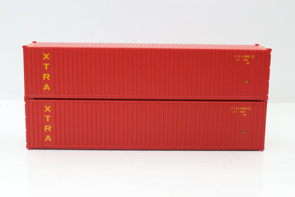 XTRA 40' Standard height (8'6")  3-P-42-P-3 Panel side square corrugations containers. JTC # (405608) exact product view 1