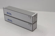 NOL 40' Standard height (8'6") Smooth-side containers . JTC # (405658) exact product view 3