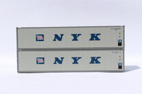 NYK (Flag & initials) 40' Standard height (8'6") Smooth-side containers. (405656) exact product view 1