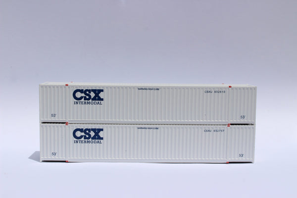 CSX (early) 53' HIGH CUBE 6-42-6 corrugated containers with Magnetic system, Corrugated-side. JTC #535008 (535008) exact product view 1