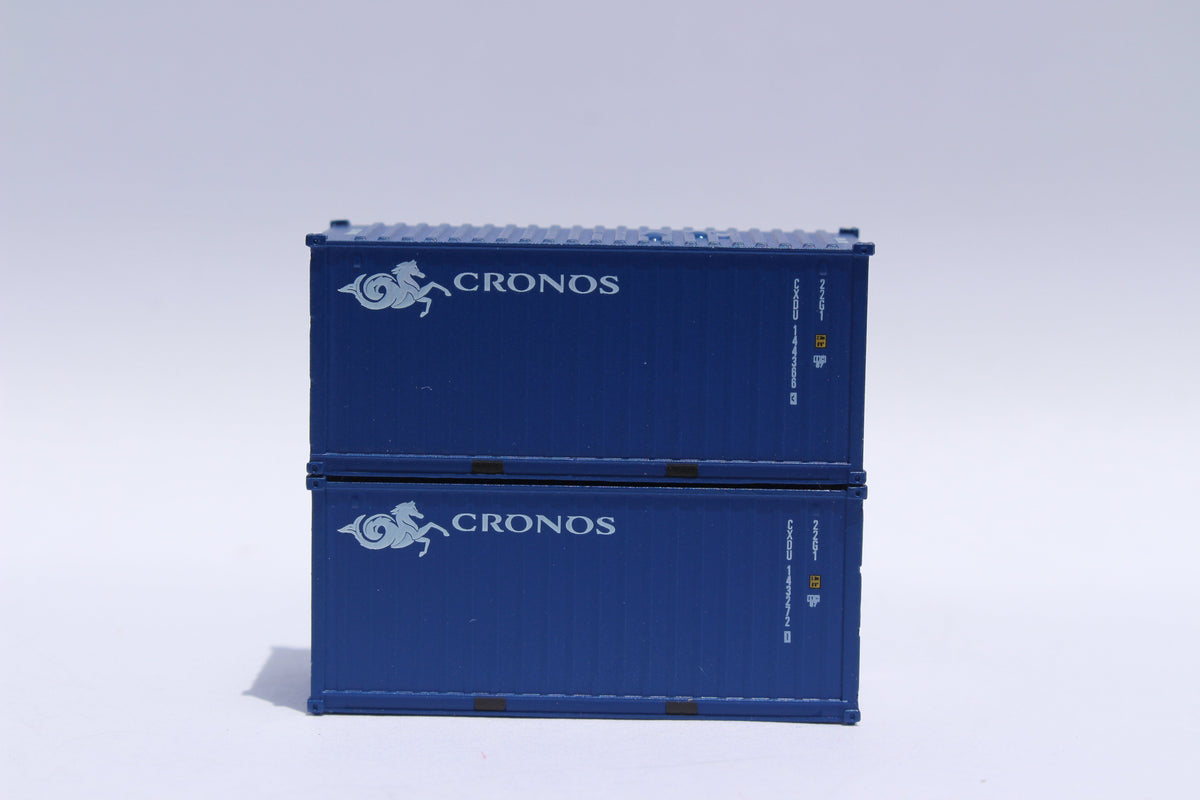 CRONOS (blue) 20' Std. height containers with Magnetic system, Corrugated-side. JTC-205316 (205316) exact product view 1