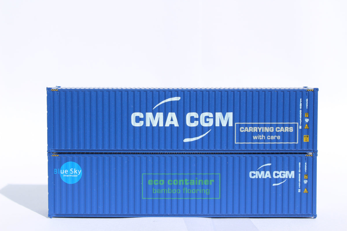 CMA CGM MIX PACK A - 40' HIGH CUBE containers with Magnetic system, Corrugated-side. JTC# (405090M) exact product view 1