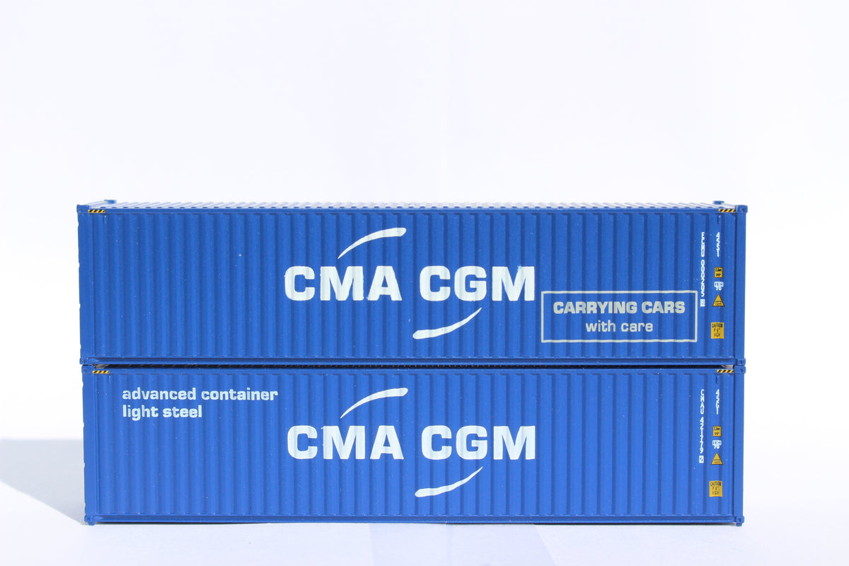 CMA CGM MIX PACK B - 40' HIGH CUBE containers with Magnetic system, Corrugated-side. JTC# (405092M) exact product view 1