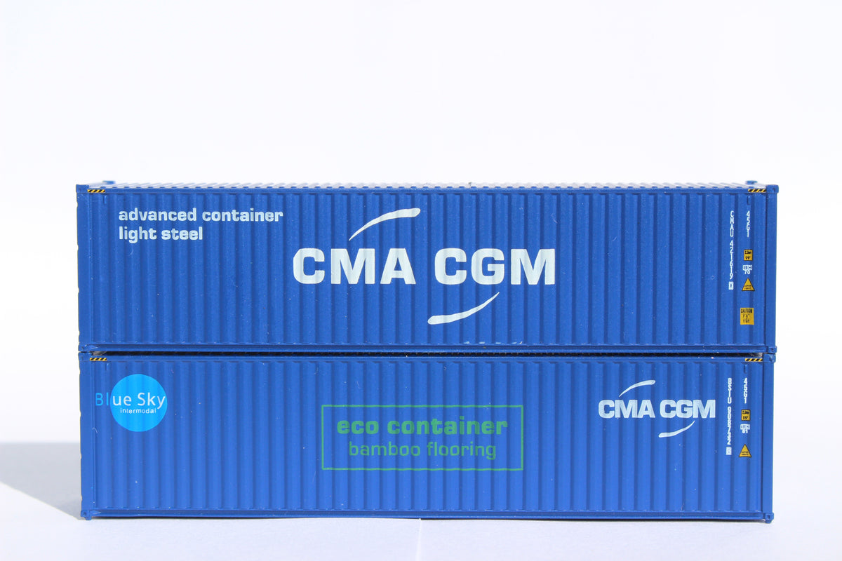 CMA CGM MIX PACK C - 40' HIGH CUBE containers with Magnetic system, Corrugated-side. JTC# (405089M) exact product view 1