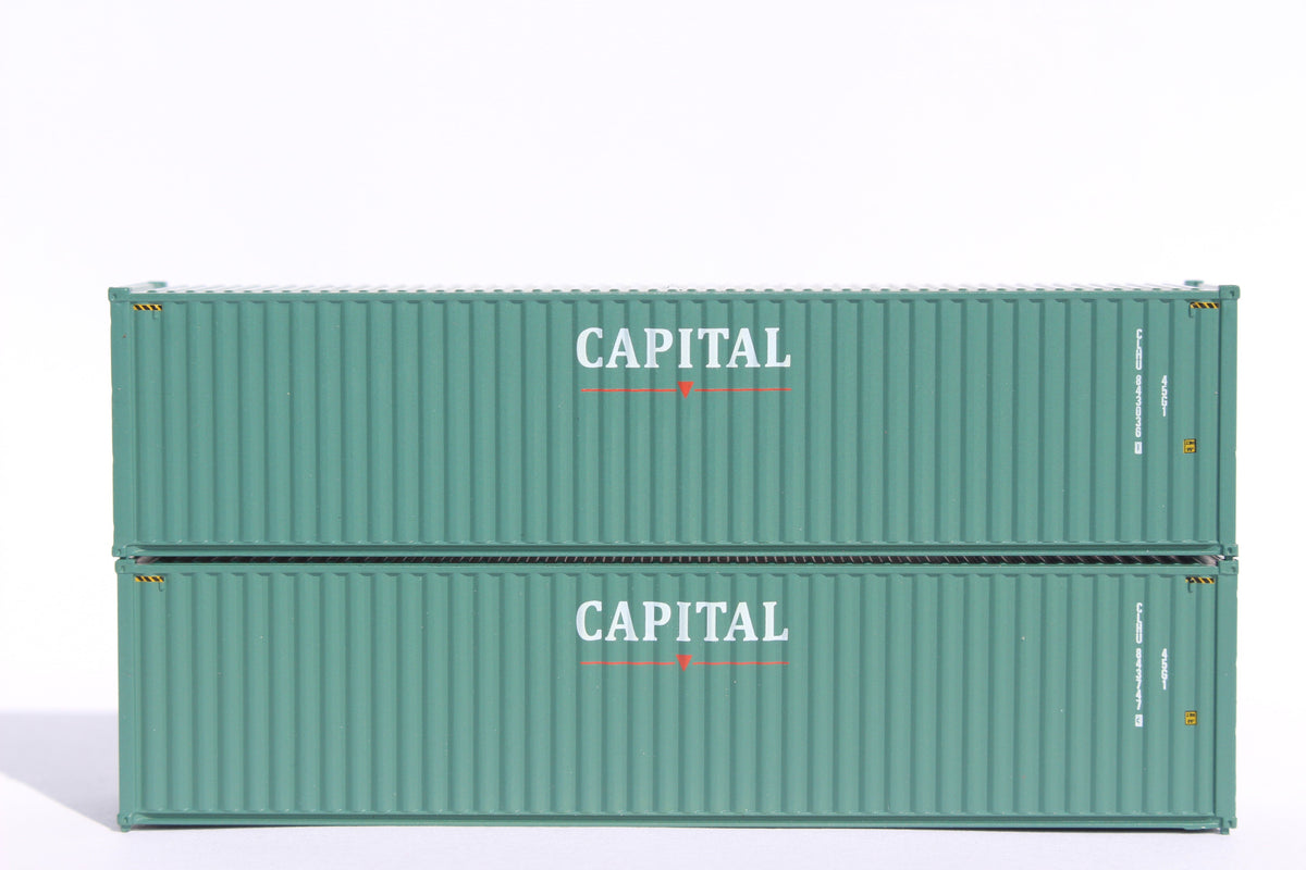 CAPITAL– 40' HIGH CUBE containers with Magnetic system, Corrugated-side. JTC # (405017) exact product view 1
