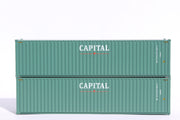 CAPITAL– 40' HIGH CUBE containers with Magnetic system, Corrugated-side. JTC # (405017) exact product view 1