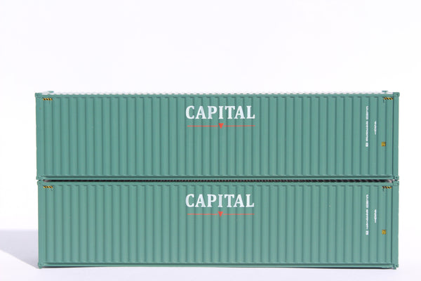 CAPITAL– 40' HIGH CUBE containers with Magnetic system, Corrugated-side. JTC # (405017) exact product view 1