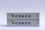 COSCO (GOH) label JTC # 405312 40' Standard height (8'6") corrugated side steel containers (405312) exact product view 1