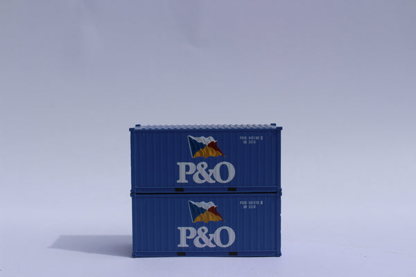P&O (flag) 20' Std. height containers with Magnetic system, Corrugated-side. JTC-205329 (205329) exact product view 1